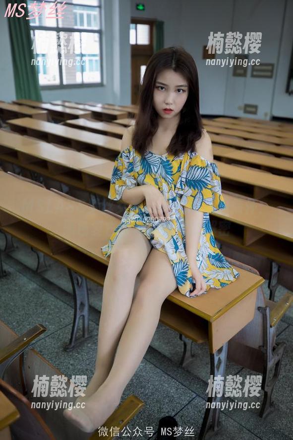 MSLASS梦丝女神 - 乔儿的校服情怀：黑色复古，写真图包全解密